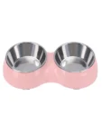 Plato comedero doble para mascotas bowl bebedero perros y gatos 34cm