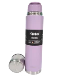 Keep termo bala rubber acero Fucsia