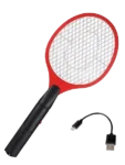 Raqueta mata mosquitos moscas recargable USB+cable Verdee