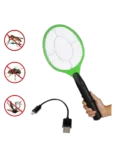 Raqueta mata mosquitos y moscas recargable USB + cable