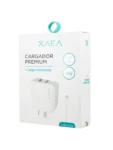 Cargador 220V Mod 002  3,1Amp  2USB + Cable Lightning Xaea