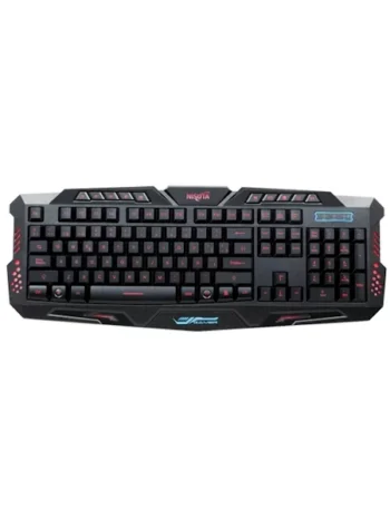 Teclado Usb Retroiluminado Y 10 Teclas Multimedia Nskb25l